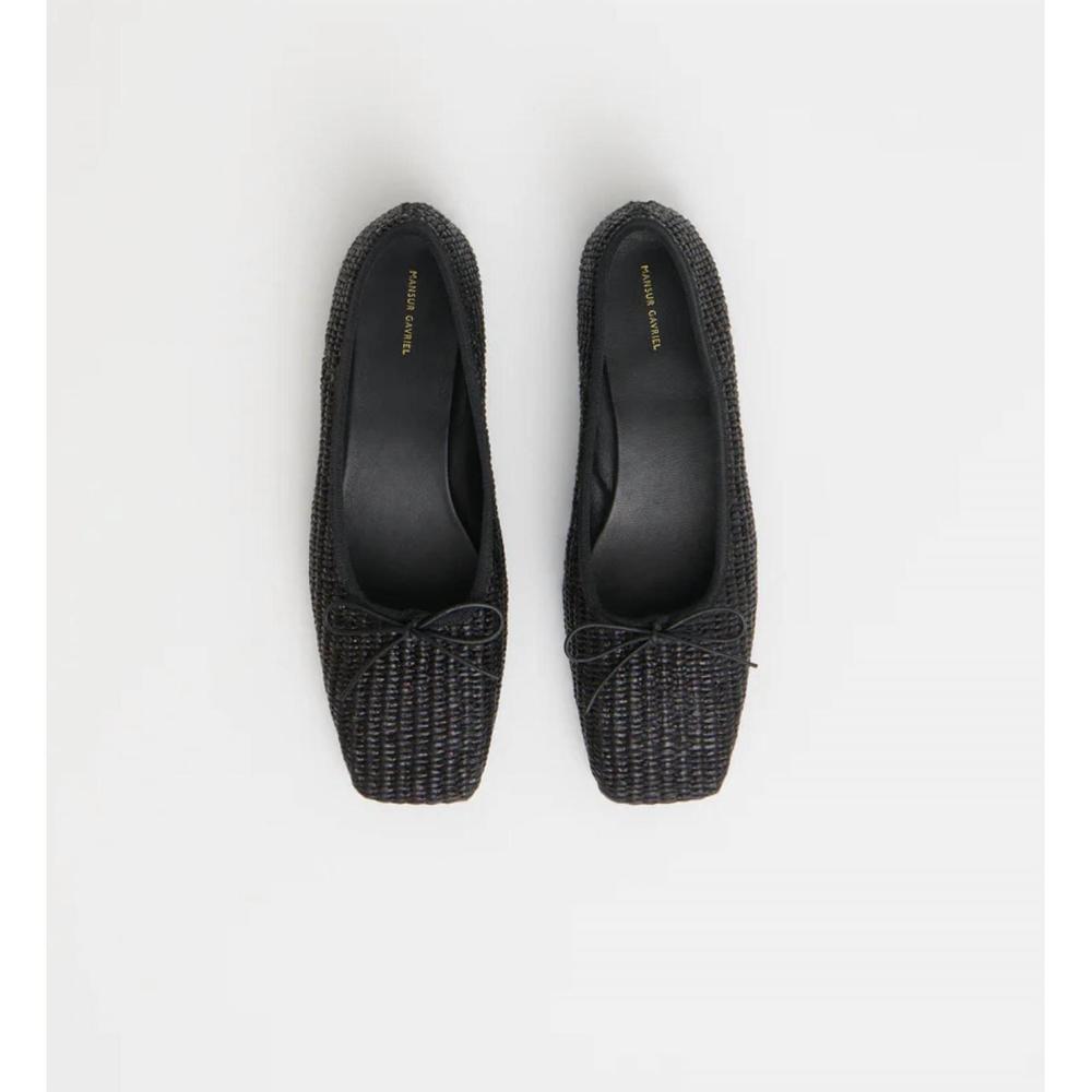 NEW MANSUR GAVRIEL women's dream ballerina flat shoes in black - Picture 4 of 4